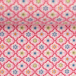 Baumwolle - Julia Kleine Blüten rosa